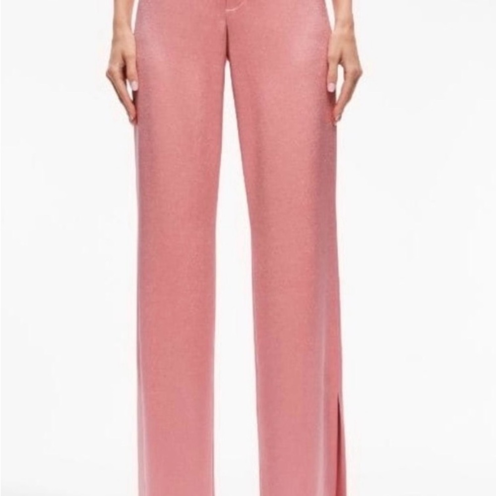 Alice + Olivia Pink Wide Leg Pants